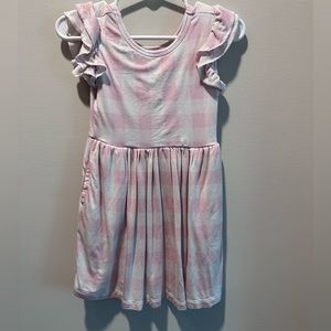 Little Sleepies Play Dress Pink Gingham 2T